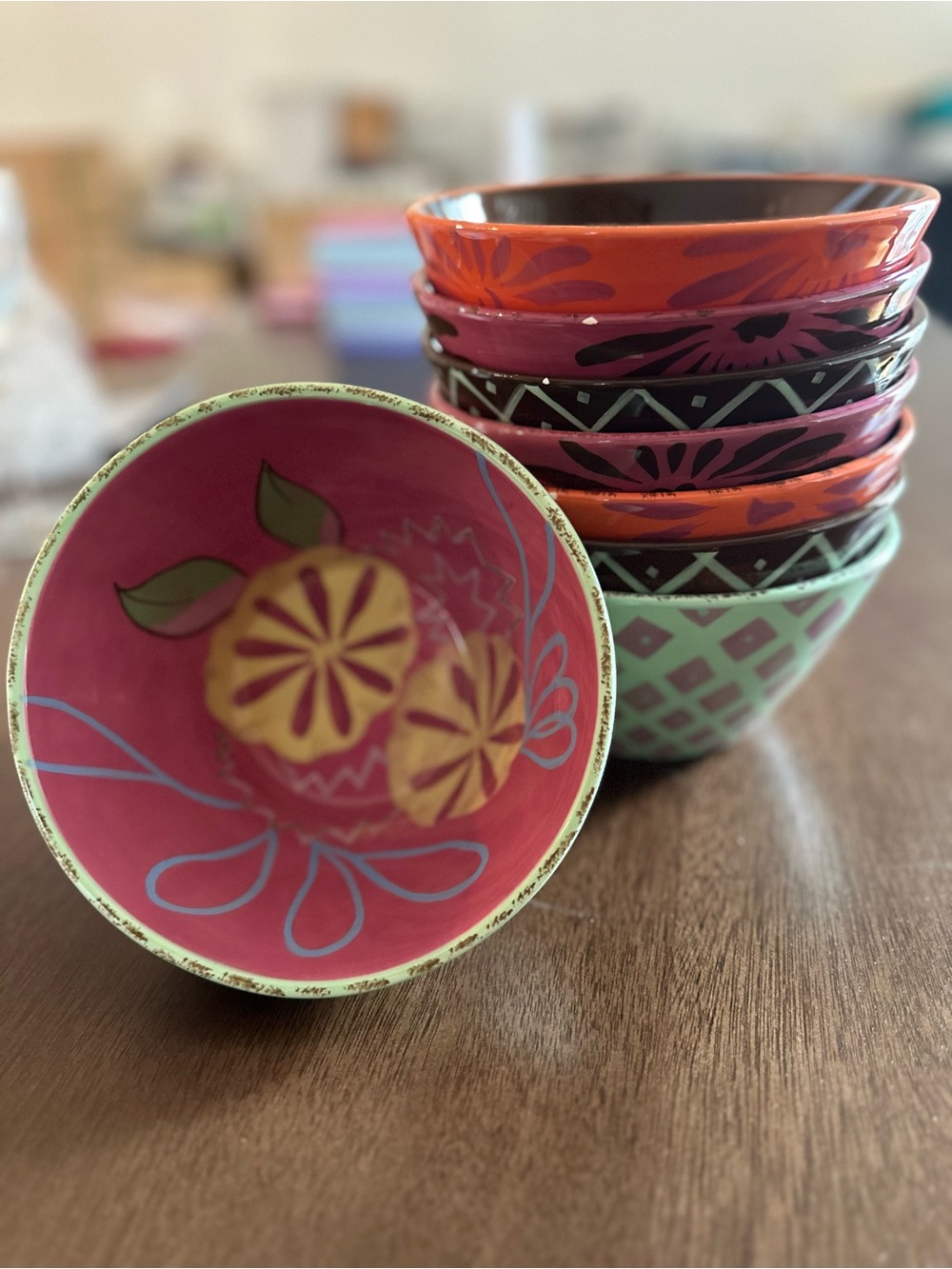 Tracey Porter Vivre Collection 8 Hand-Painted Bowls